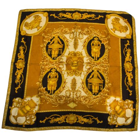 vintage versace silk scarf key|Vintage Versace Wool.